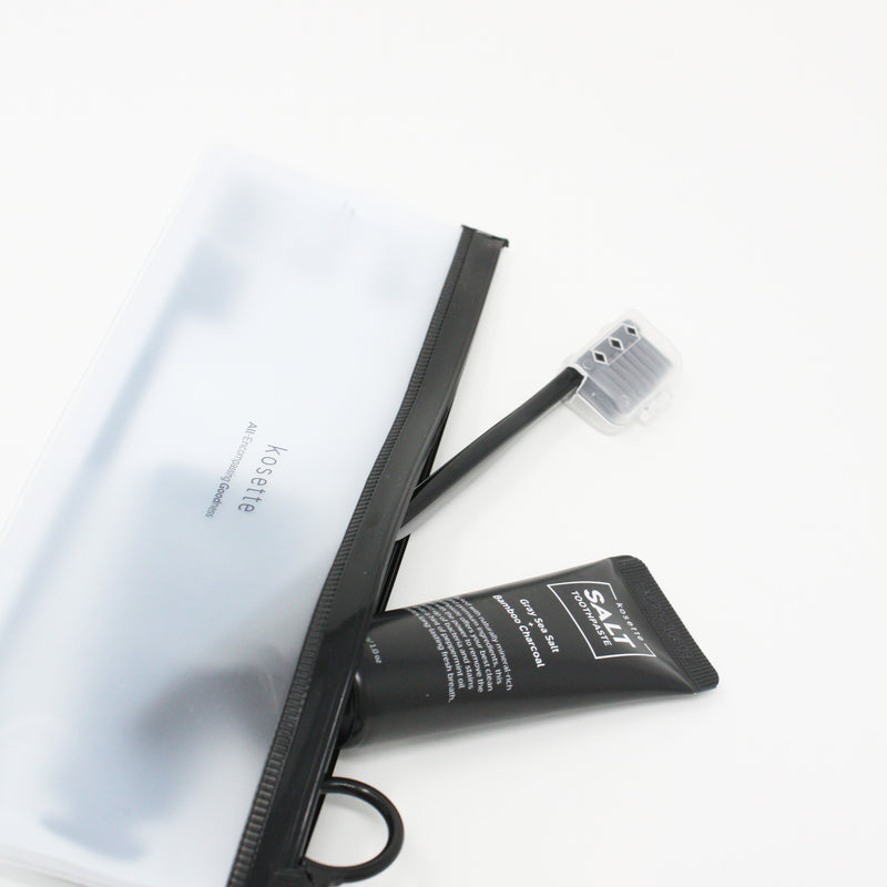  Kosette SALT Charcoal Toothbrush & Toothpaste Travel Kit - Kosette