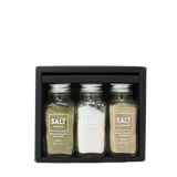  Premium Gray Sea Salt Sampler Set (Original, Matcha, Glasswort) - Kosette